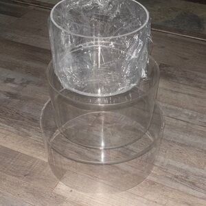 3 pcs Clear Cake Stands